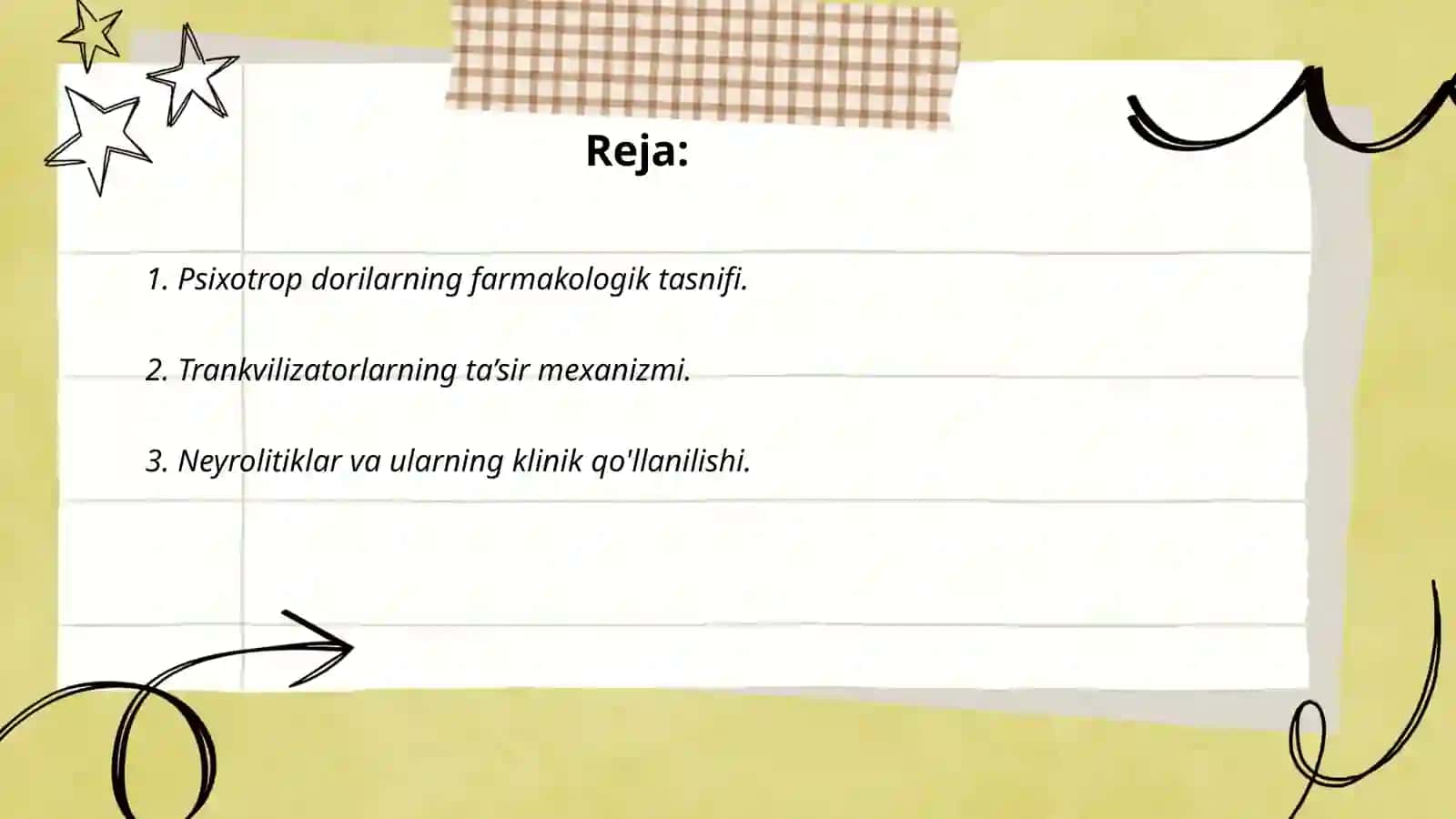 Psixotrop dori vositasining klinik farmakologiyasi 2