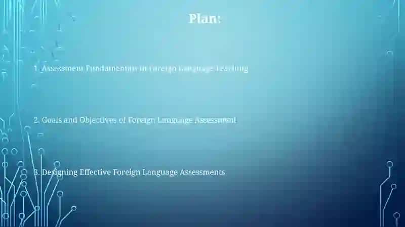 Introduction to the assessment of teaching foreign languages 2