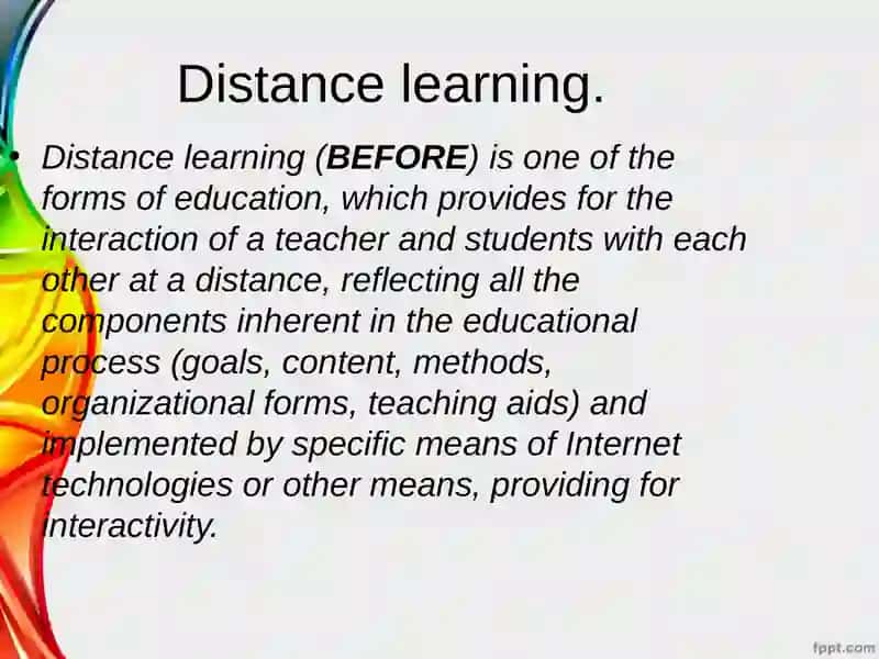 Distance learning 2