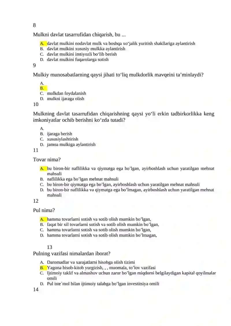 Iqtisodiy faoliyat 2