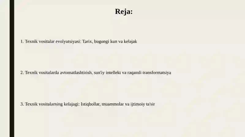 Texnik vositalarning rivojlanishtendensiyalari 2