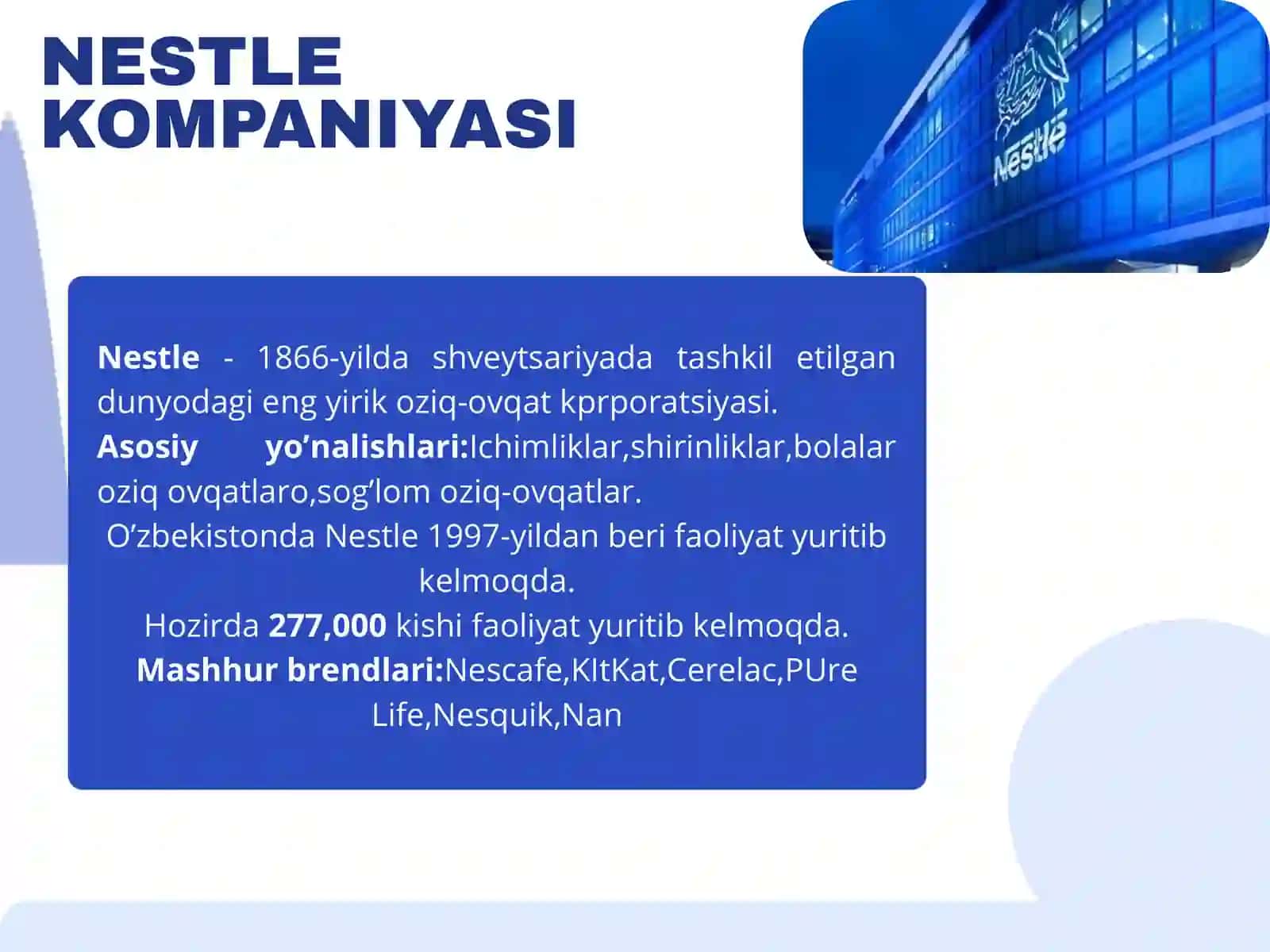 Nestle CORPARATION 2