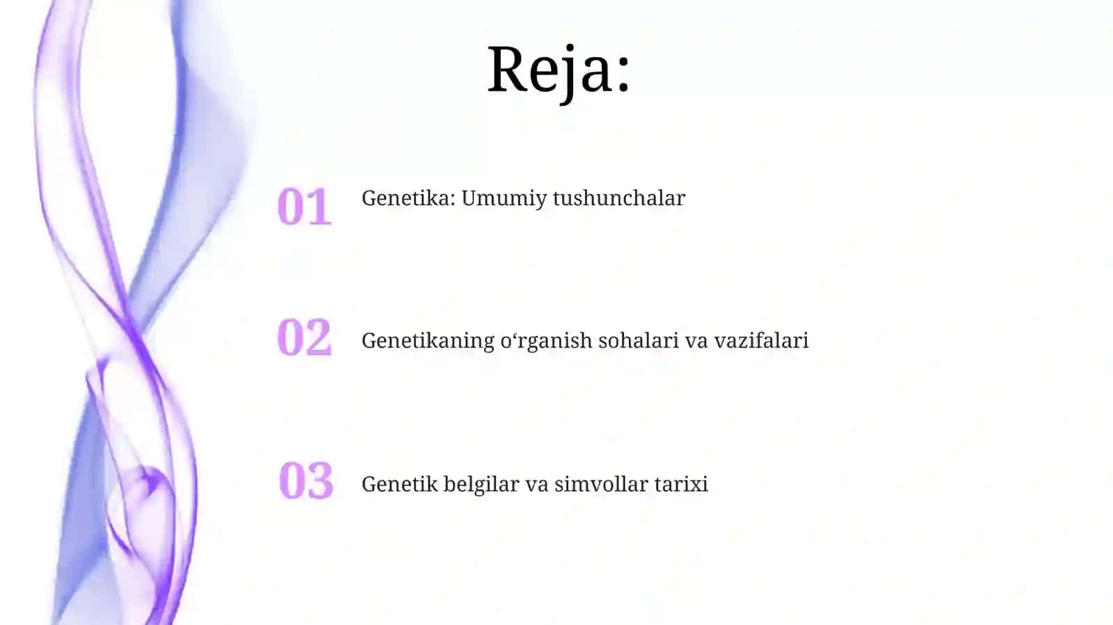 Genetika haqida umumiy maʼlumot 2