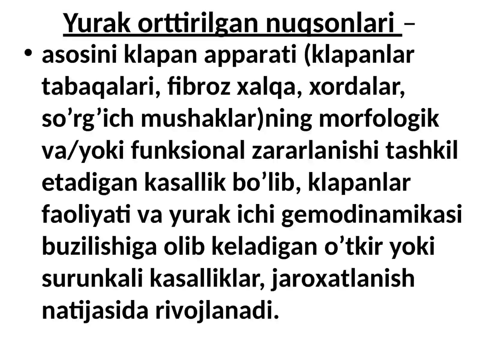 YURAK ORTTIRILGANNUQSONLARI 2