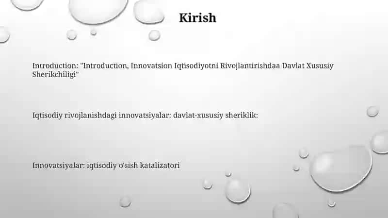 Davlat-xususiy sheriklik (PPP) 2