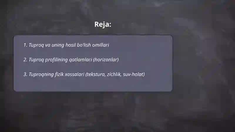 Tuproq va uning turlari 2