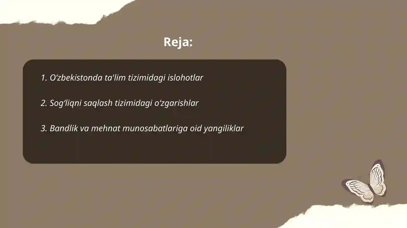 Oʻzbekistonda ta'lim tizimidagi islohotlar 2
