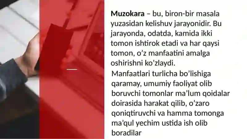Muzokaralar olib borishning psixologik asoslari 2