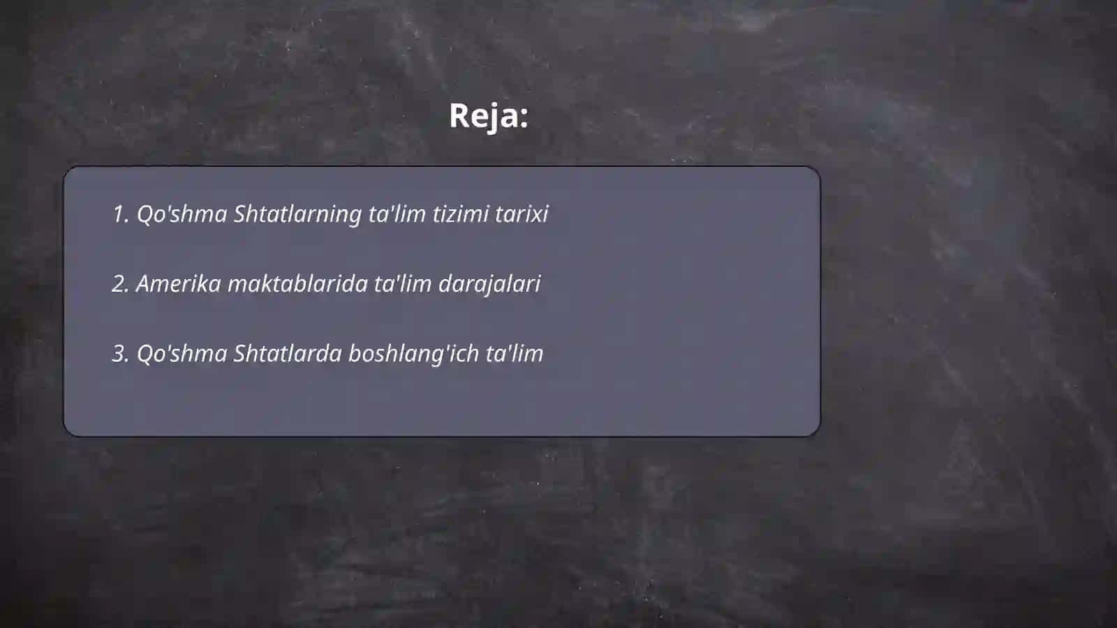 Amerika ta’lim tizimi 2