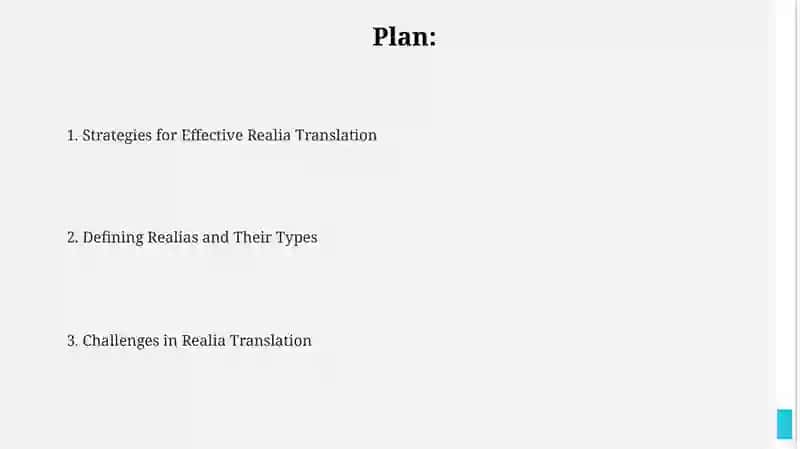 Realias and their translation 2