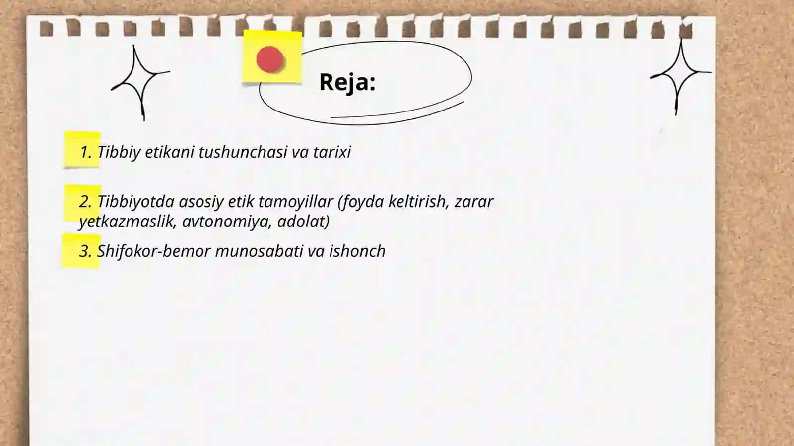 Tibbiy etika asoslari 2
