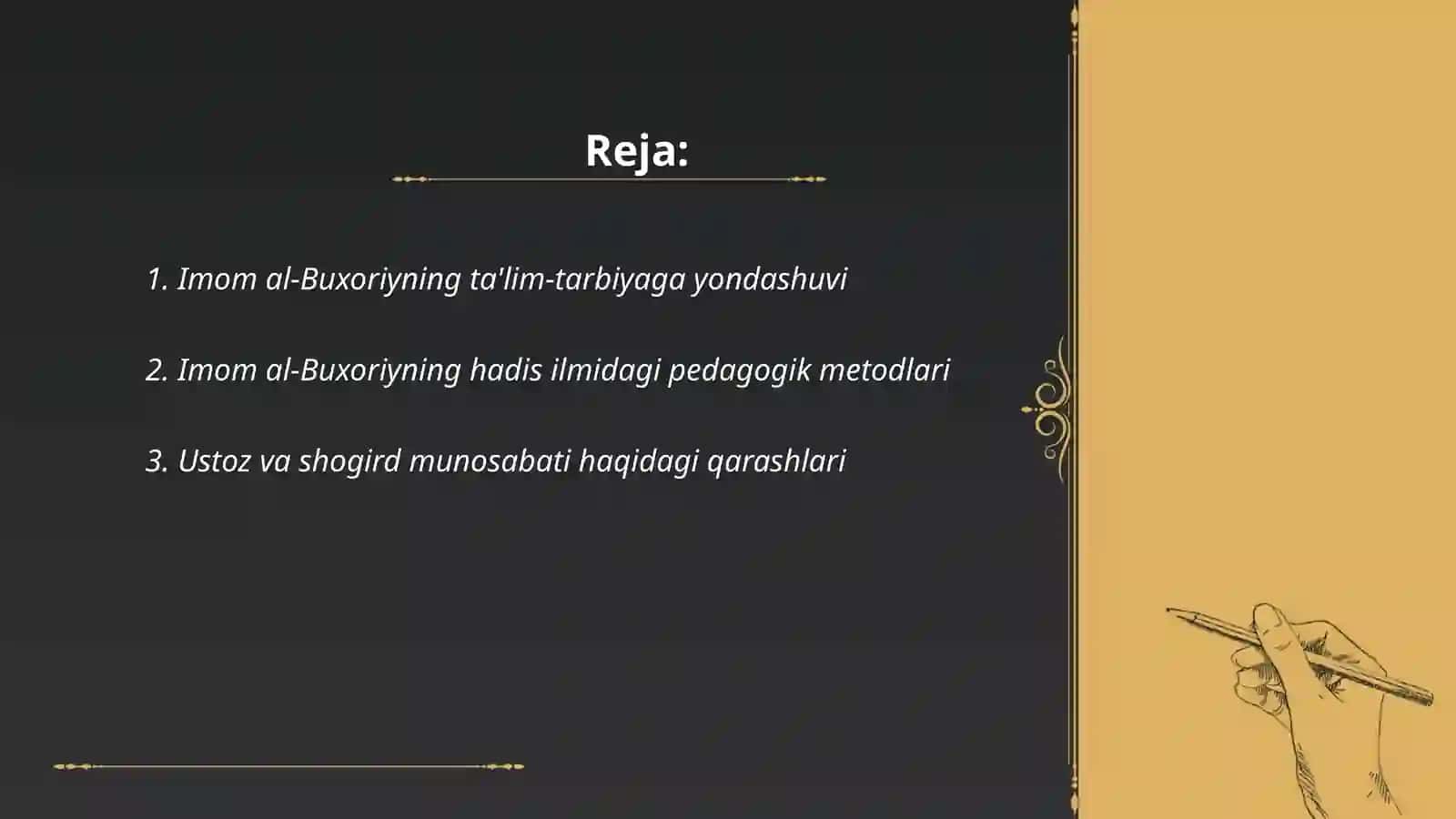 Imom al-Buxoriyning pedagogik gʻoyalari 2