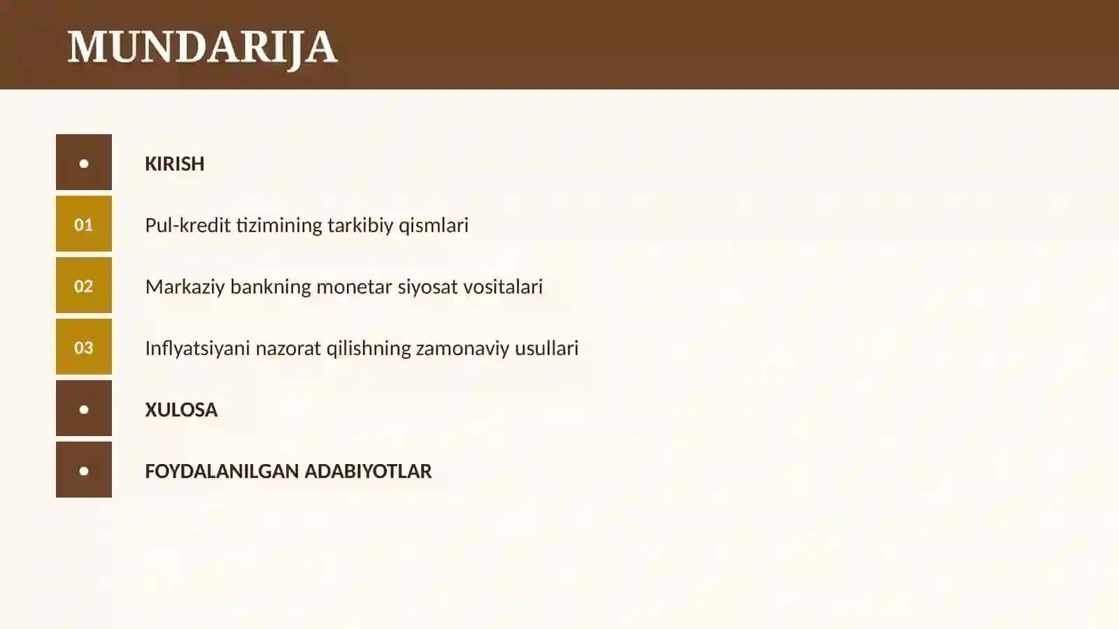 PUL-KREDIT TIZIMI DAVLATNING PUL KREDIT SIYOSATI 2