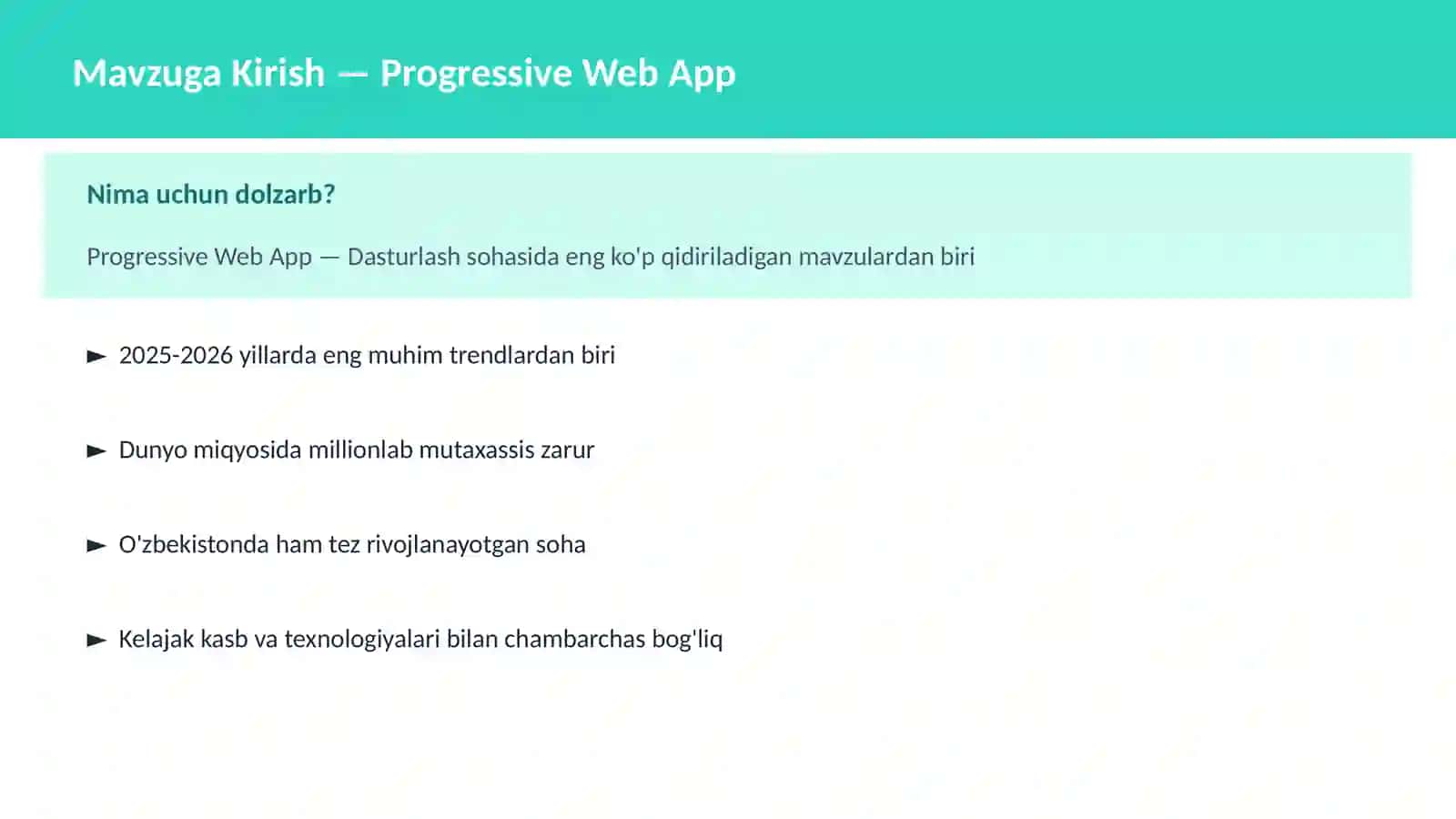 Progressive Web App 2