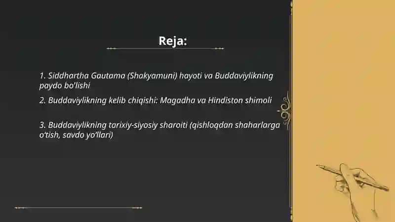 Buddaviylikning vujudga kelishi 2