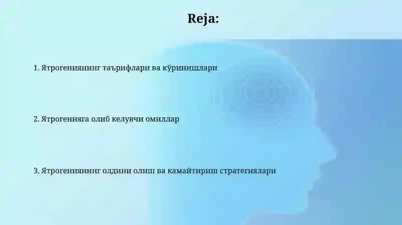 Хозирги замон тиббиётда ятрогения муаммолари 2