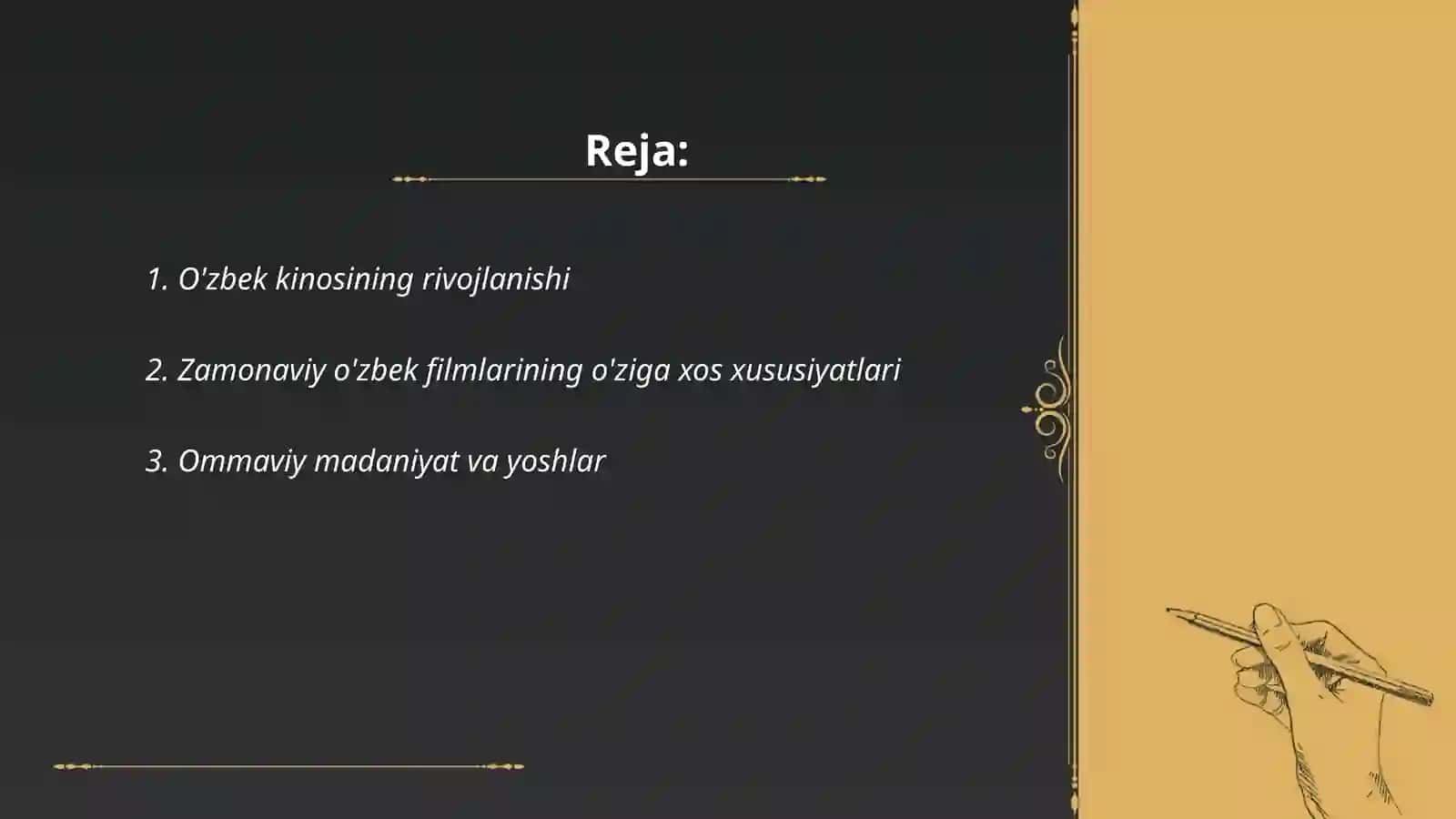 O'zbek kinosining rivojlanishi 2