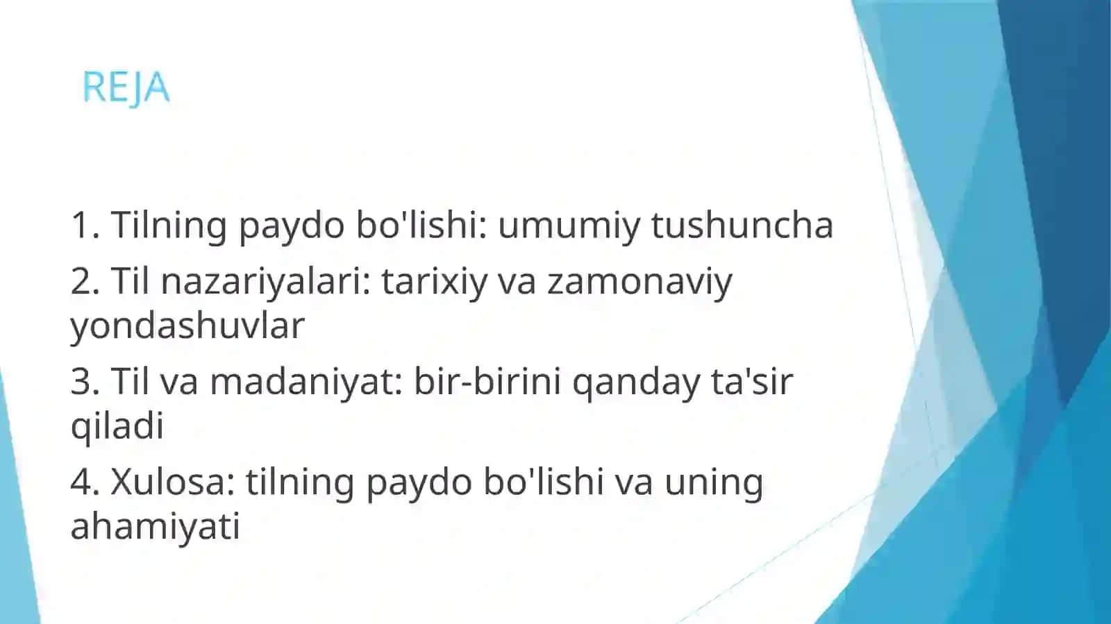 Tilning paydo bo'lishi haqidagi nazariyalar 2