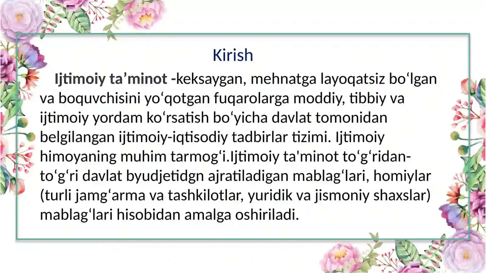 Ijtimoiy taʼminotning liberal modeli 2
