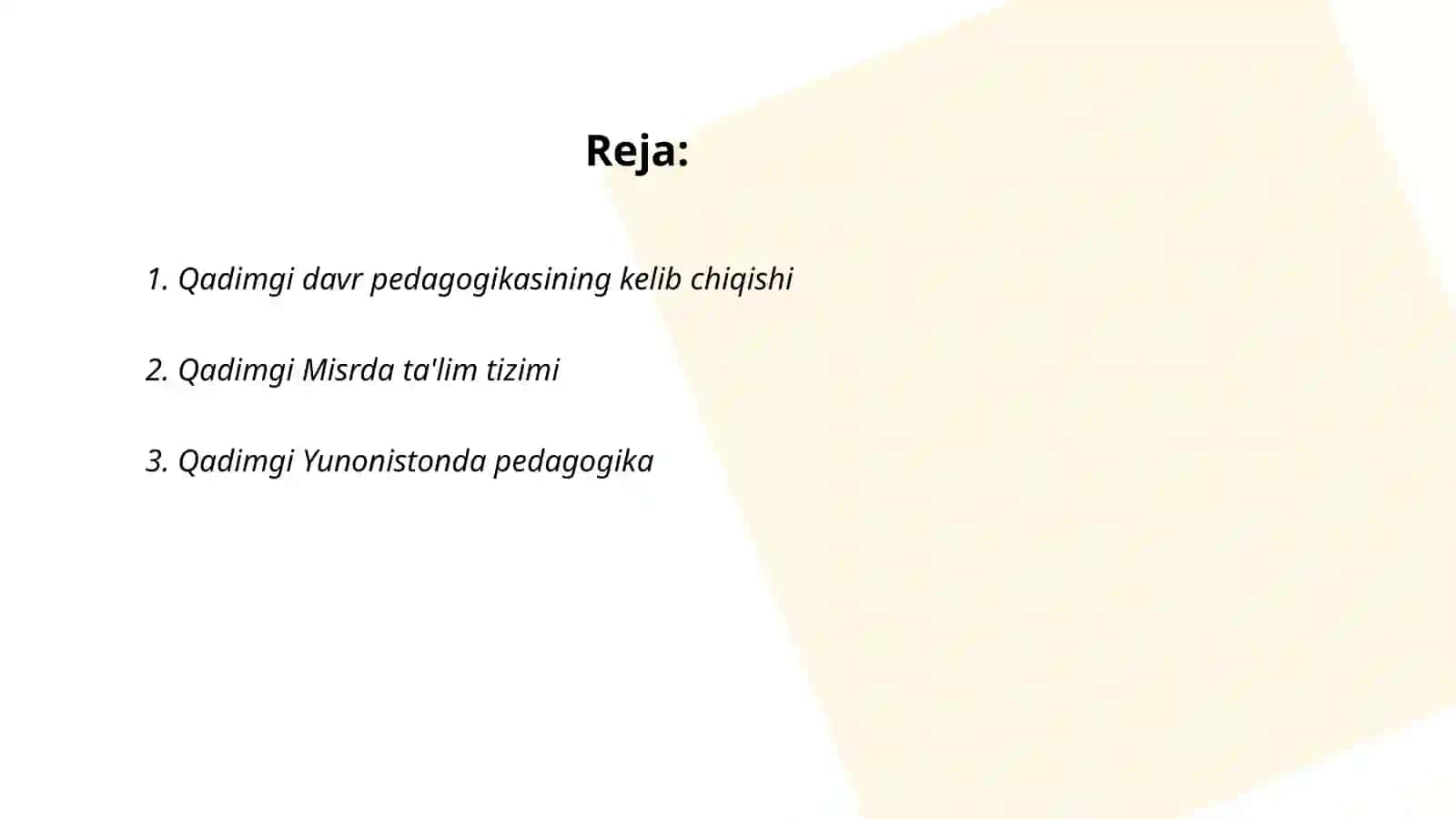Qadimgi davr pedagogikasining paydo bo‘lishi va rivojlanishi 2