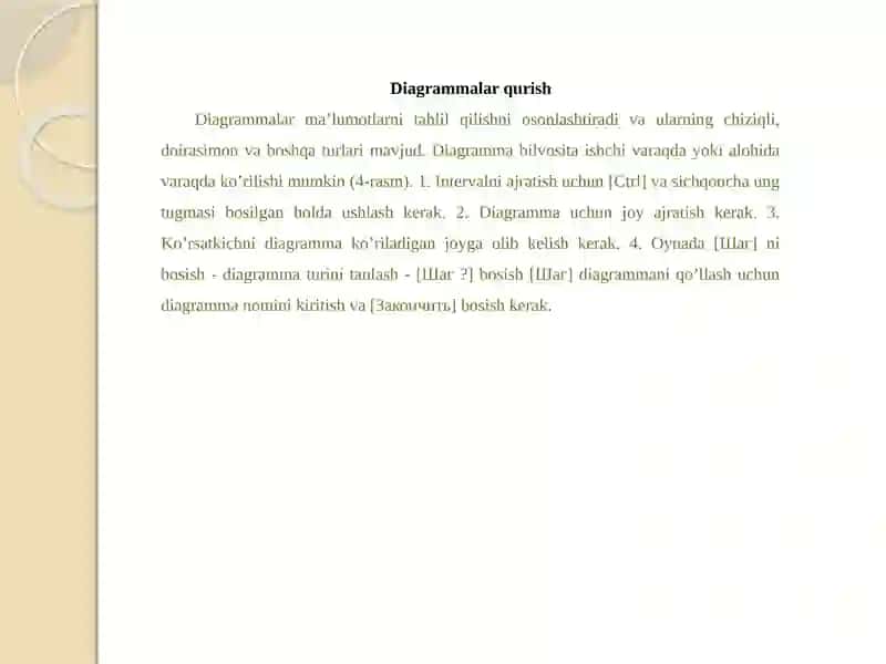Exceldadiagrammalarbilanishlash 2
