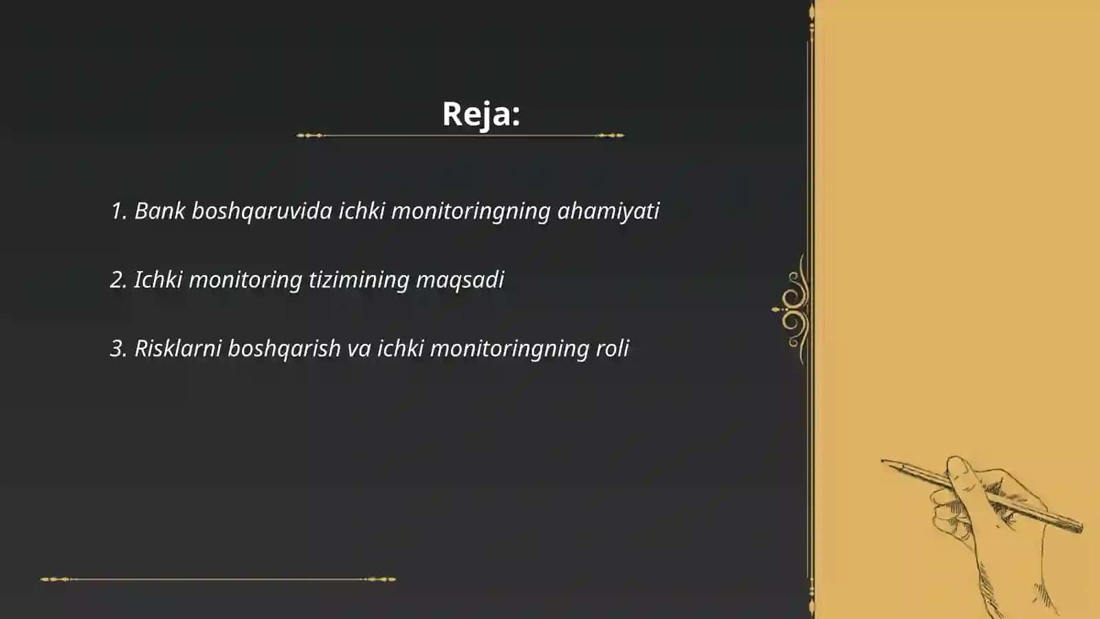 Bank boshqaruvida ichki monitoring mexanizmi 2