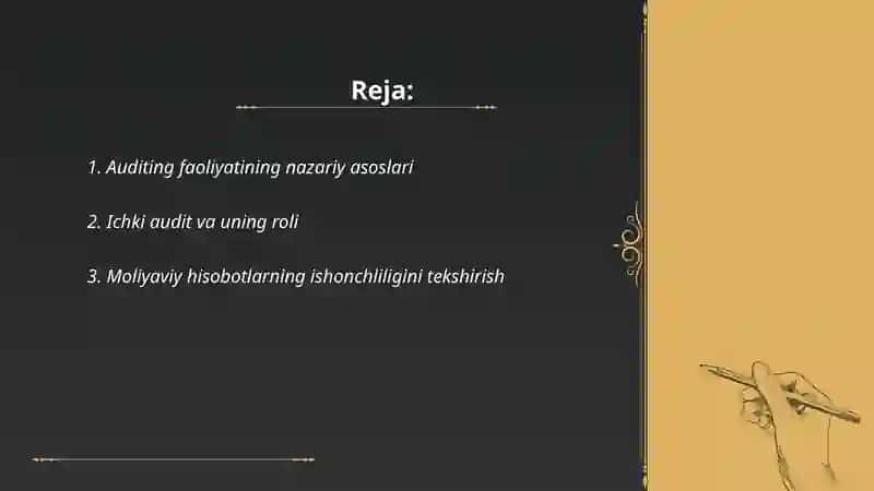 Auditning normativ huquqiy asoslari 2