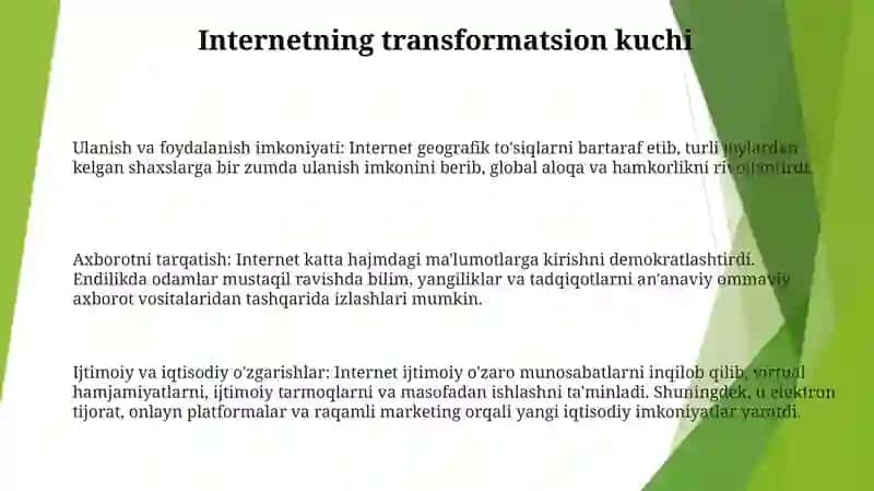 Zamonaviy Mediamaydonda Internet Imkoniyatlari 2