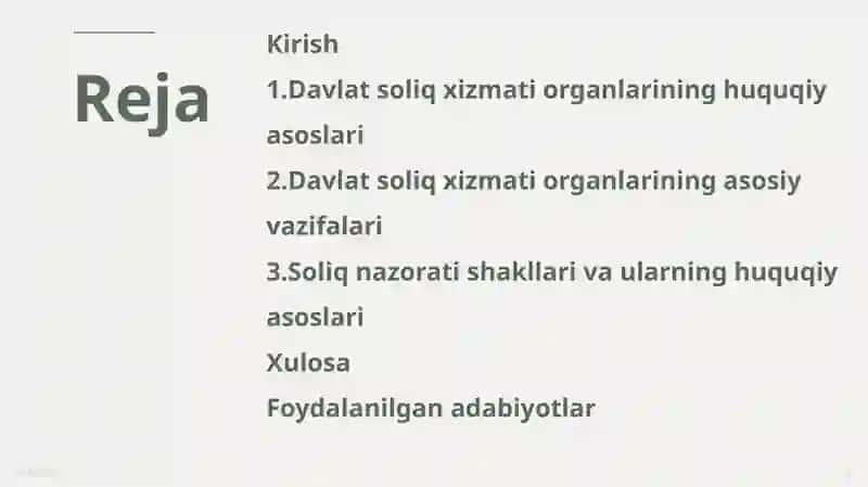 Davlat soliq xizmat iorganlari faoliyati 2