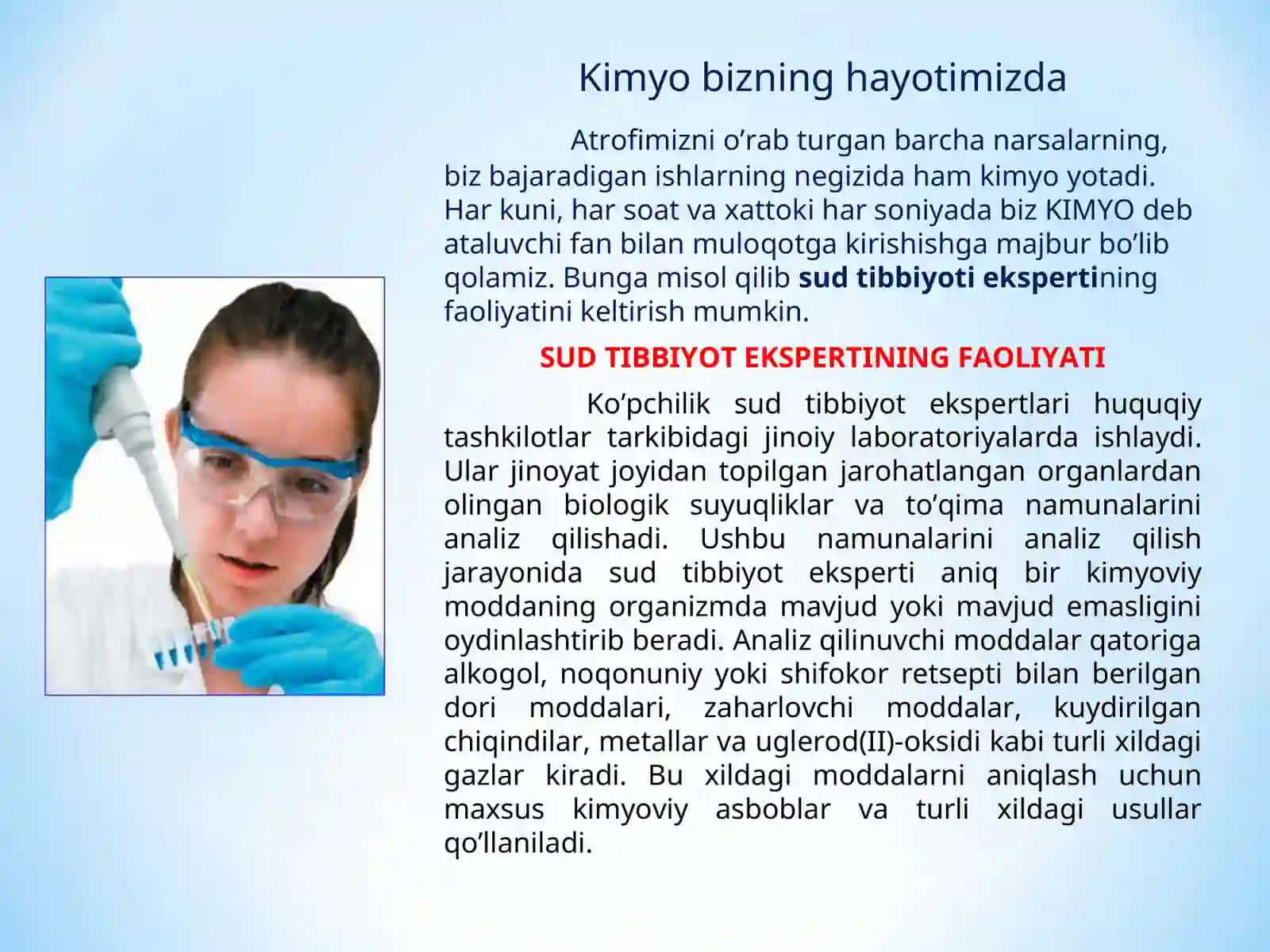 Kimyo bizning hayotimizda 2