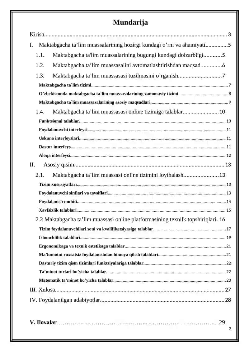 Maktabgacha ta’lim muassasini avtomatlashtirish 2