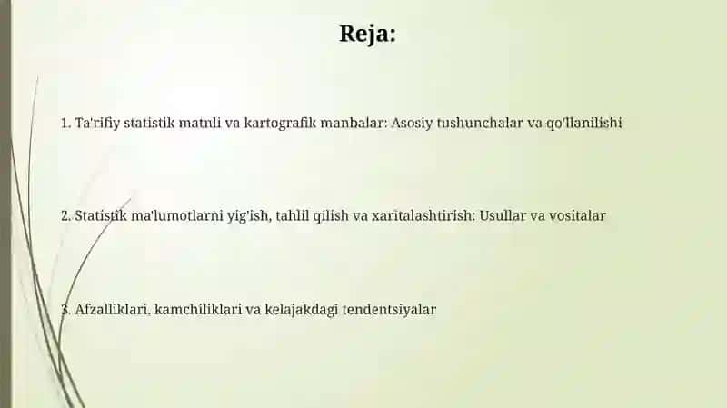 Ta'rifiy Statistik Matnli va Kartografik Manbalar 2