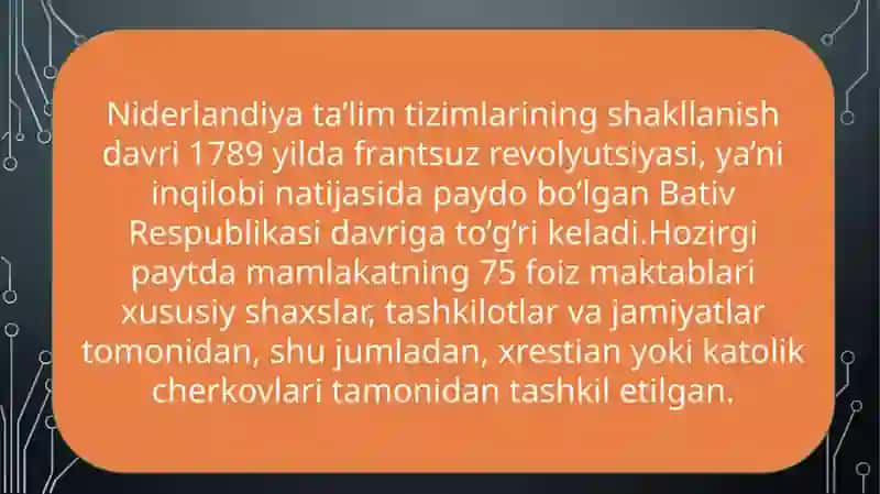 Nederlandiya, Finlandiya, Hindiston ta’lim tizimi 2