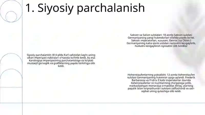 Xi-Xv Asrlarda Germaniya 2
