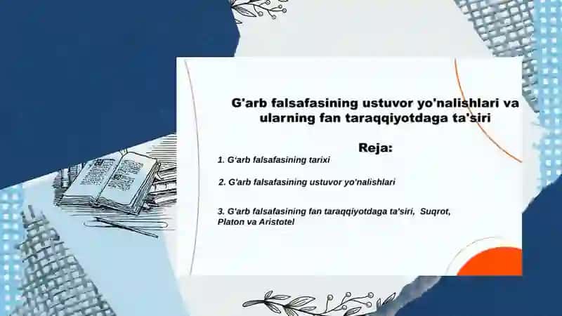 FALSAFA FANIDAN TAYYORLAGAN SLAYT 2