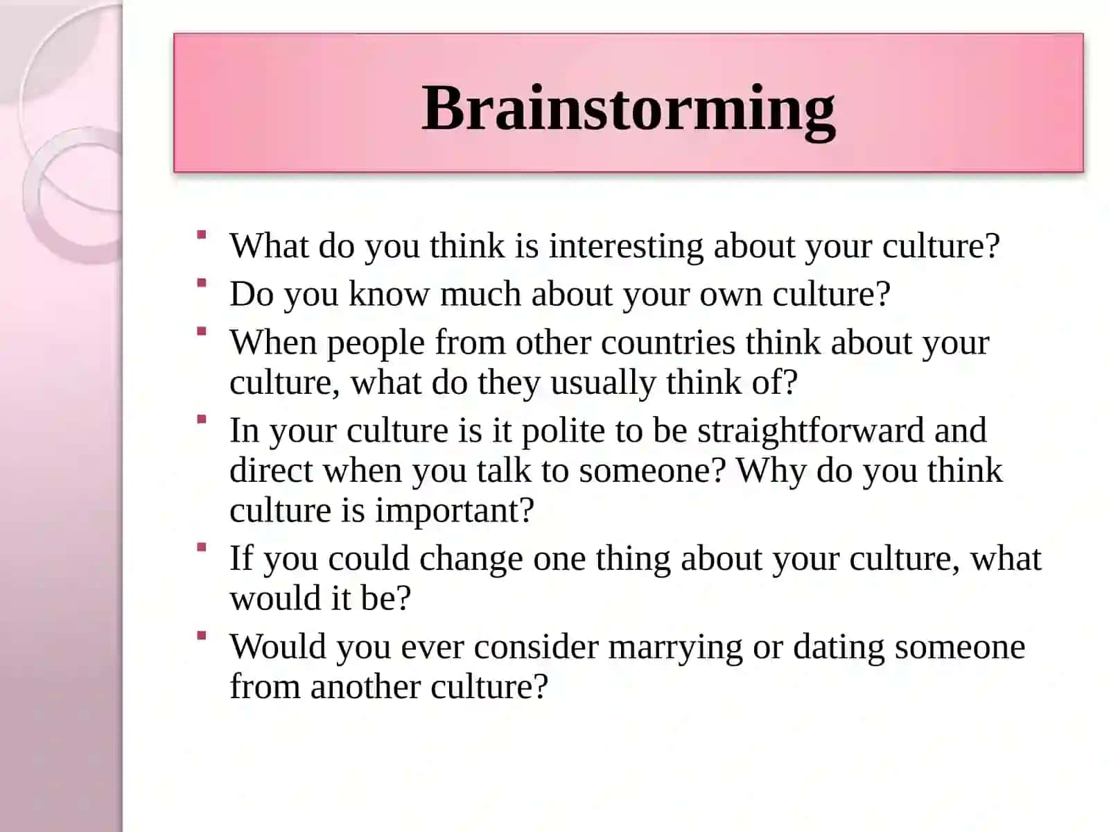 Lesson 1. National Traditions.Word order 2