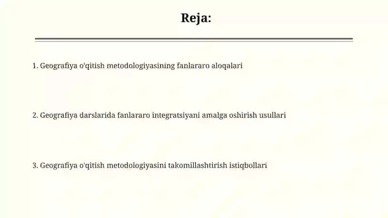 Geografiya ta'lim metodikasi 2