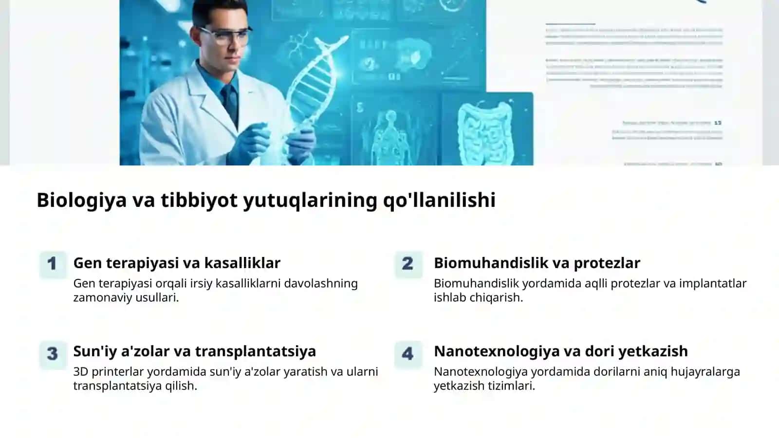 Biologiya va tibbiyotda inson huquqlari 2