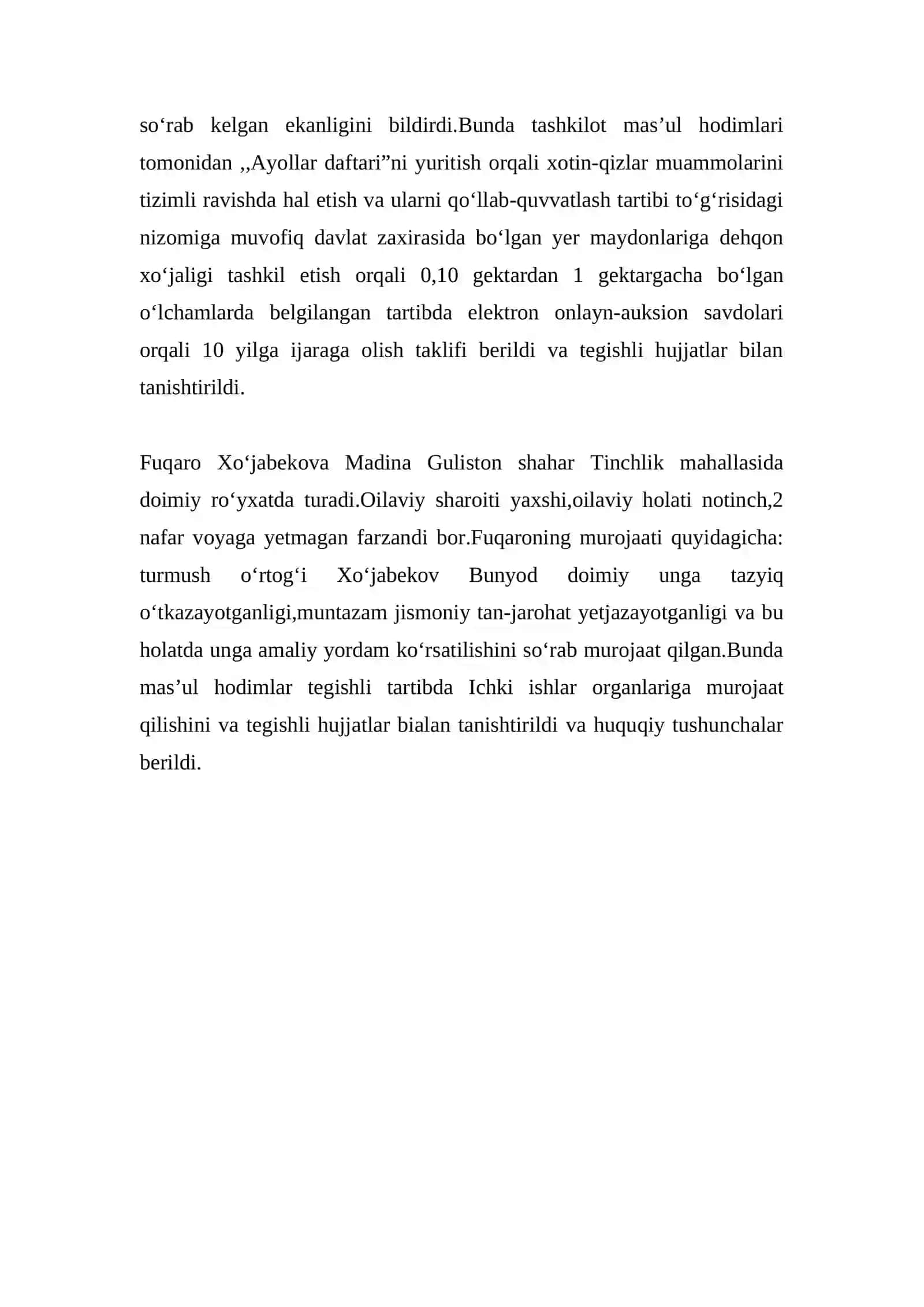 Suhbat Fuqarolar Bilan 2
