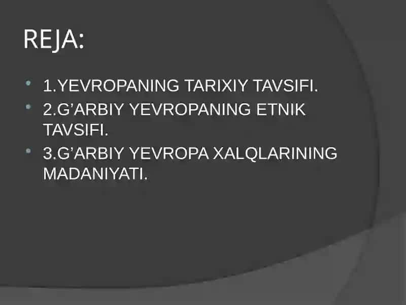 YEVROPA XALQLARI 2