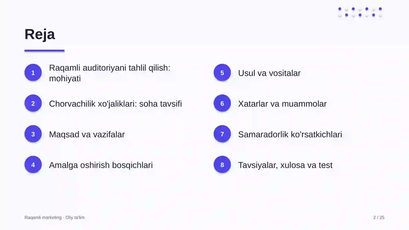 Raqamli auditoriyani tahlil qilish: mohiyati 2
