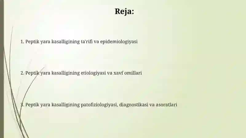 Peptik yara kasalligining ta'rifi va epidemiologiyasi 2