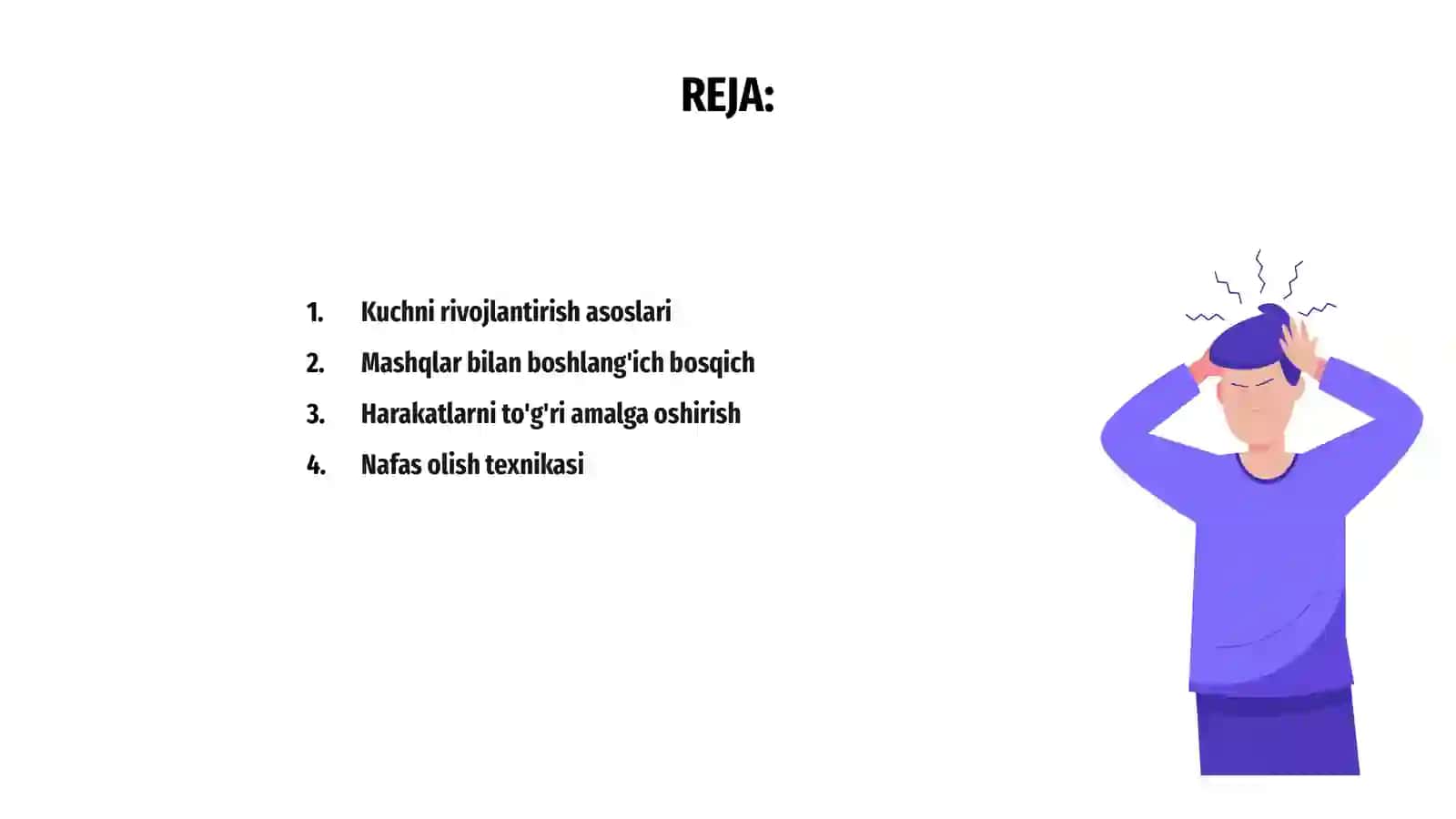 Kuchni rivojlantirish mashqlari 2