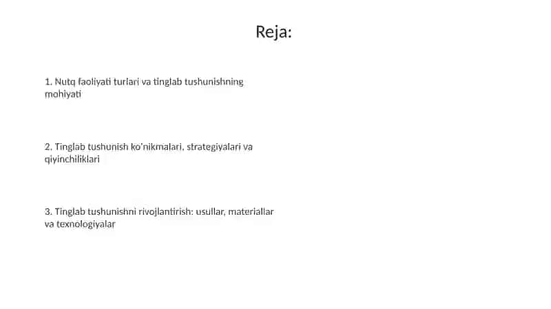 Nutq faoliyati turlari 2