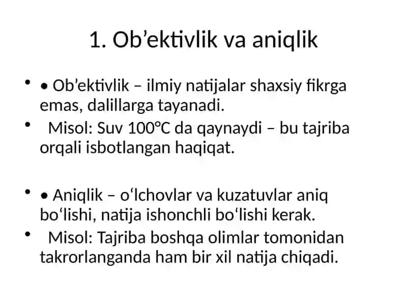 Ilmiy Metodning Xarakterli Belgilari 2