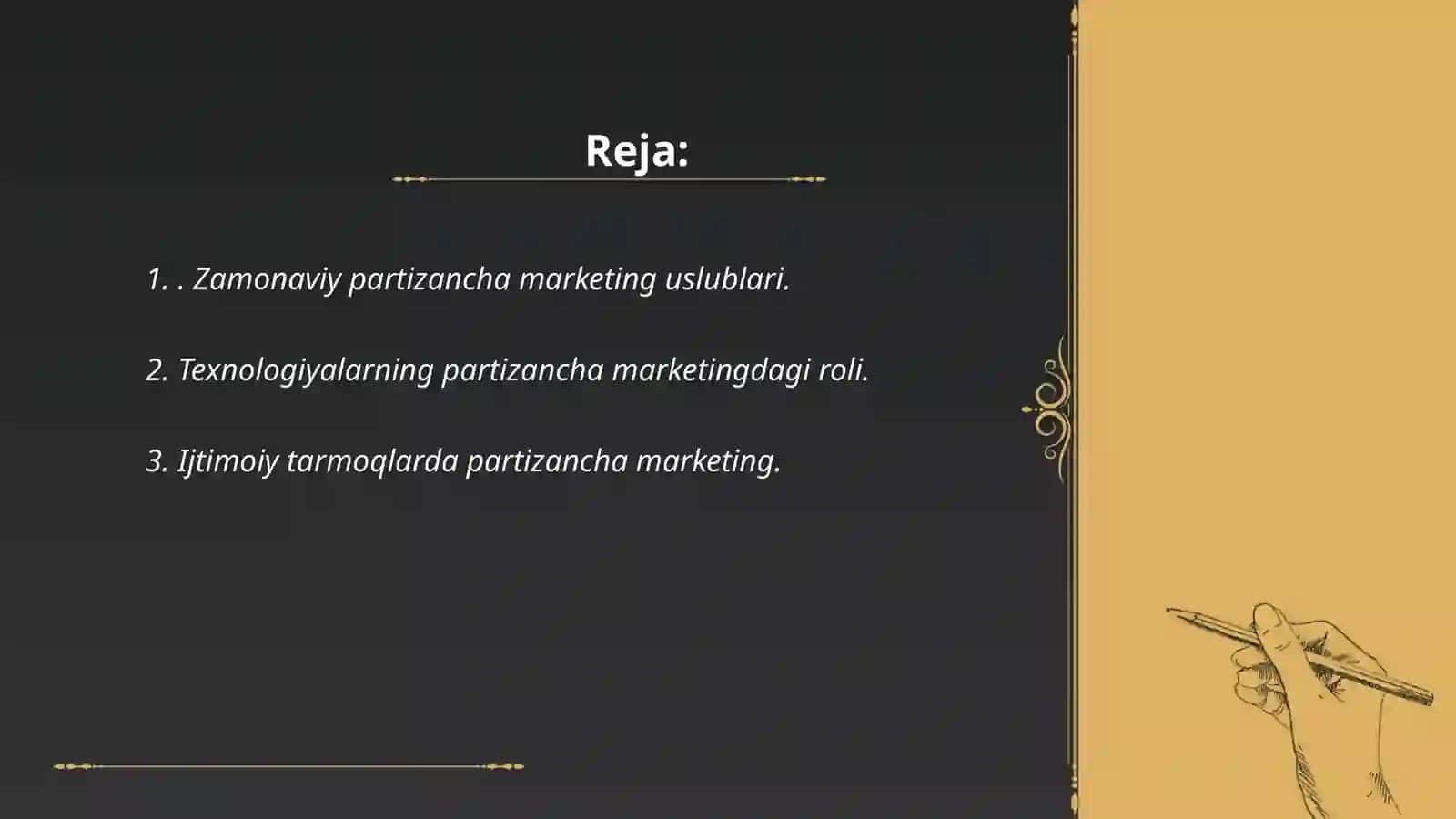 Partizancha marketing strategiyasining innovatsion elementlari 2