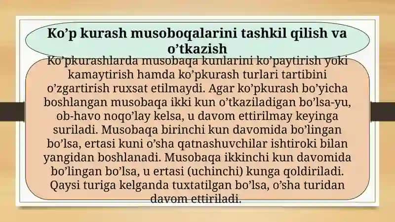 Ko’pkurash turlari texnikasini o’rgatish metodikasi 2
