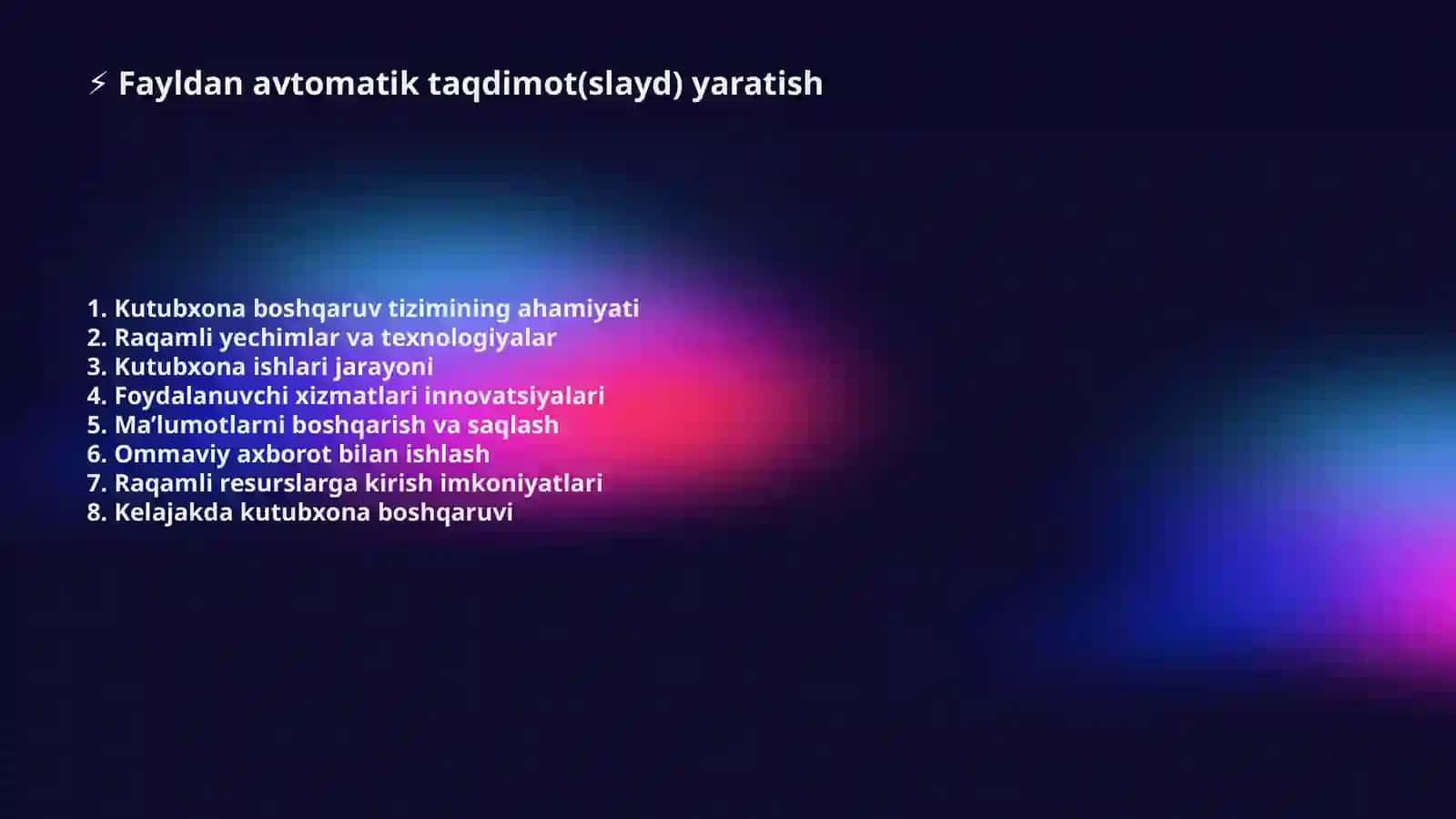 Kutubxona boshqaruv tizimlari 2