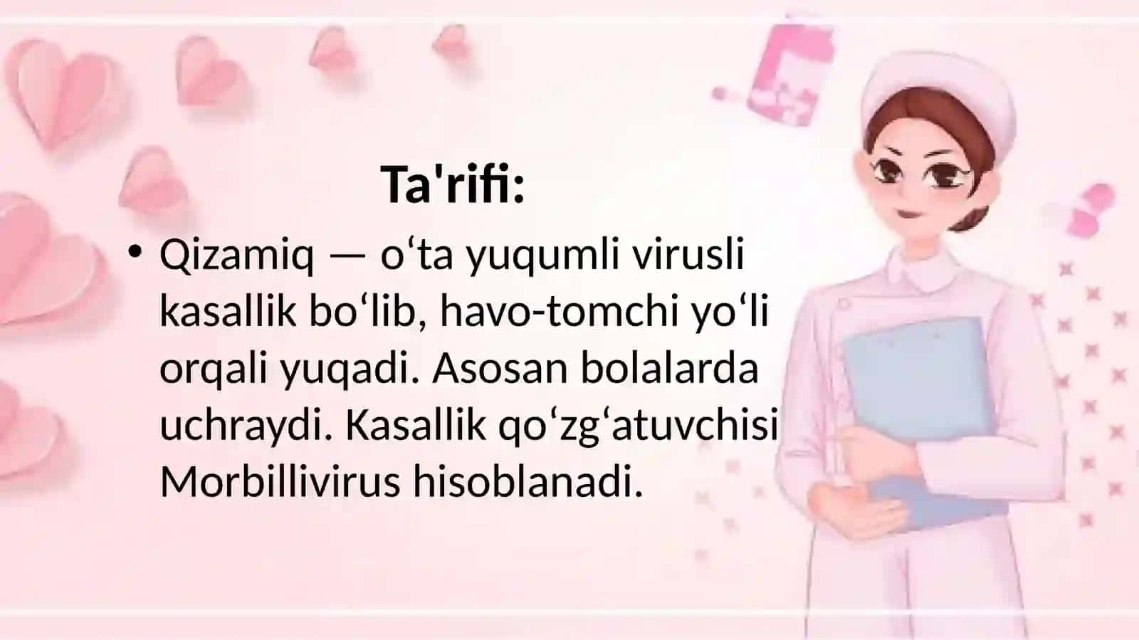Pediatriya qizamiq, qizilcha, suvchechak 2