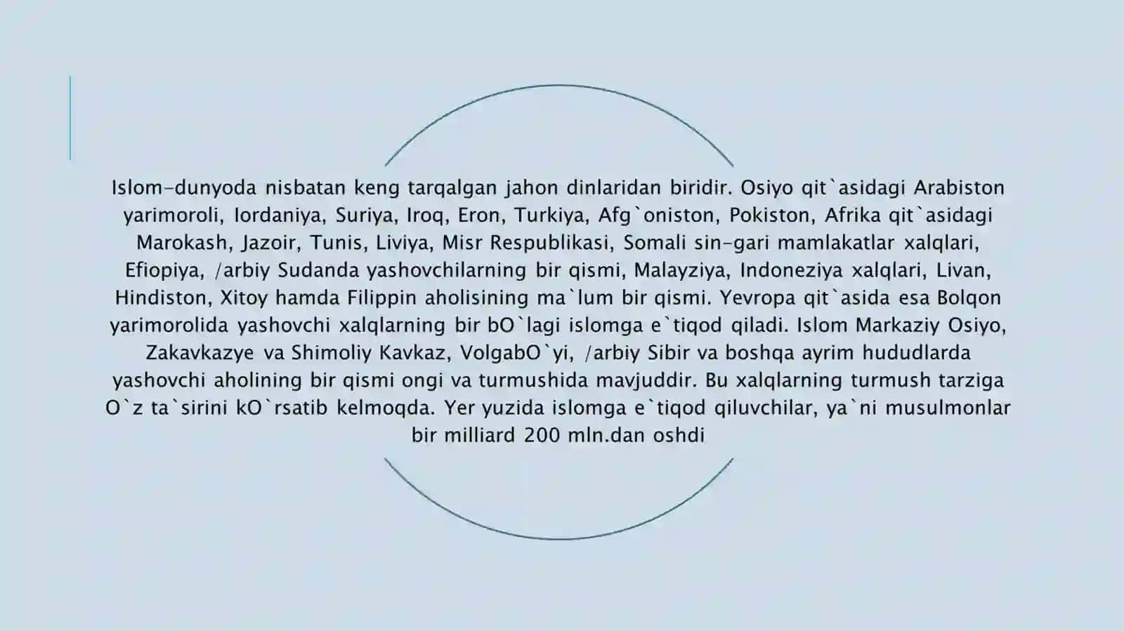 ISLOMNING VUJUDGA KELISHI VA TARQALISHI 2